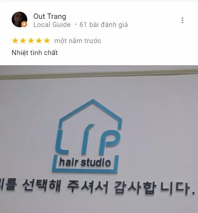 Đánh giá từ chị Out Trang về dịch vụ của Líp Hair Studio (Nguồn: Internet) Đánh giá từ chị Out Trang về dịch vụ của Líp Hair Studio (Nguồn: Internet)