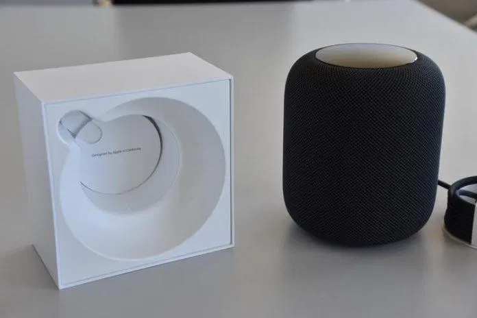 HomePod bozgorailua oinarritik kendu da (Irudia: Internet). HomePod bozgorailua oinarritik kendu da (Irudia: Internet).