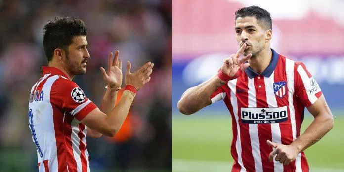 David Villa và Luis Suarez đều vô địch La Liga ngay sau khi chuyển tới Atletico (Ảnh: Internet)