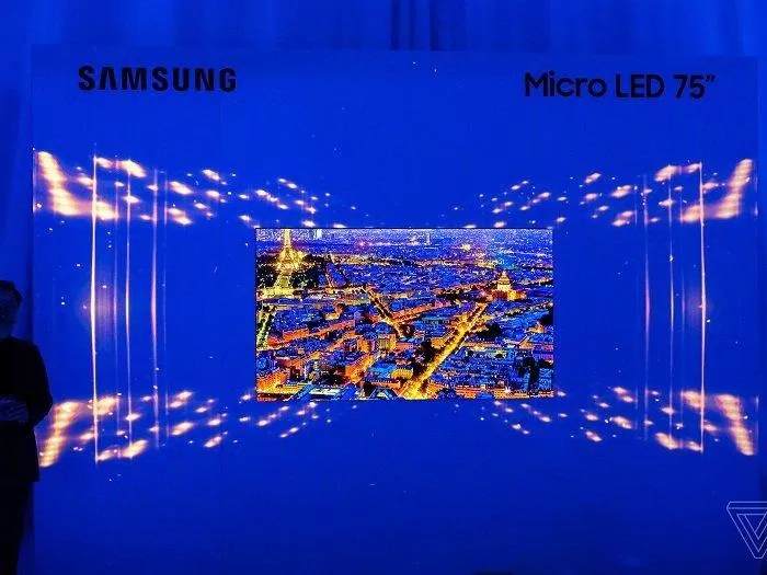 Tivi MicroLED của Samsung (Ảnh: Internet). Tivi MicroLED của Samsung (Ảnh: Internet).
