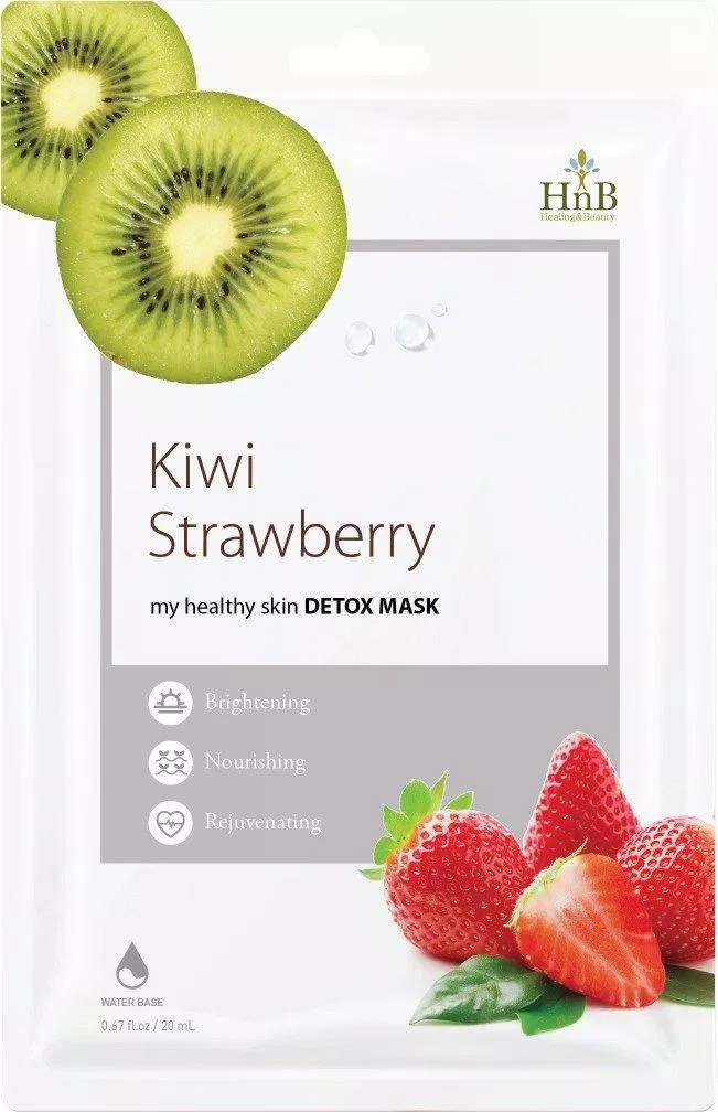 Mặt nạ giấy My Healthy Skin Detox Mask Kiwi & Strawberry với hai thành phần chống oxy hóa mạnh mẽ từ dâu tây và kiwi ( Nguồn: internet)