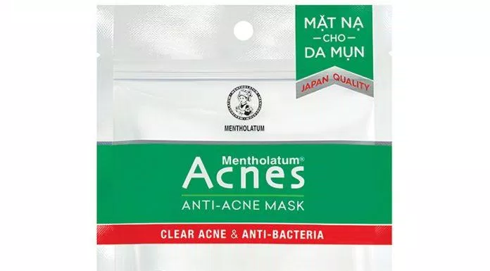 Mặt nạ trị mụn Acnes Anti Acne Mask với 3 tác động làm sạch da, trị mụn, làm dịu da ( Nguồn: internet)