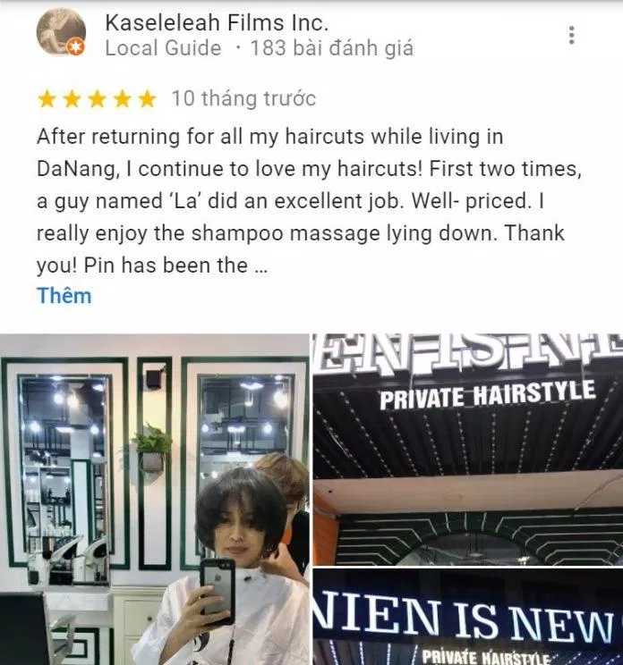 Đánh giá từ một vị khách nước ngoài khi trải nghiệm dịch vụ tại Niên (Nguồn: Internet) Đánh giá từ một vị khách nước ngoài khi trải nghiệm dịch vụ tại Niên (Nguồn: Internet)