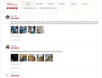 Sản phẩm được đánh giá 5/5 từ 495 đánh giá trên Shopee (Nguồn: BlogAnChoi) Sản phẩm được đánh giá 5/5 từ 495 đánh giá trên Shopee (Nguồn: BlogAnChoi)