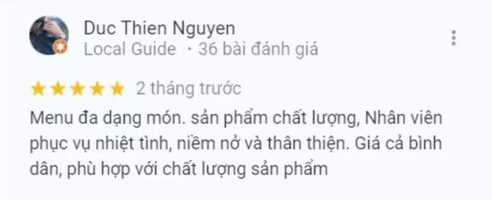 Đánh giá của khách hàng về quán Sinh tố 142. (Ảnh: BlogAnChoi)