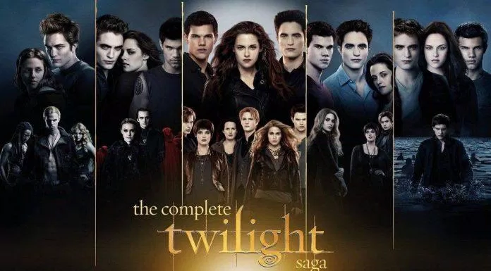 Poster tổng hợp 5 phần phim của Twilight (Ảnh: Internet)