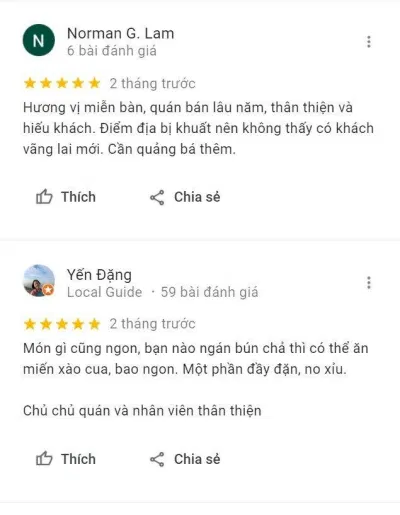 Đánh giá của khách hàng về Bún Chả Hà Nội 26 (Nguồn: BlogAnChoi) Đánh giá của khách hàng về Bún Chả Hà Nội 26 (Nguồn: BlogAnChoi)