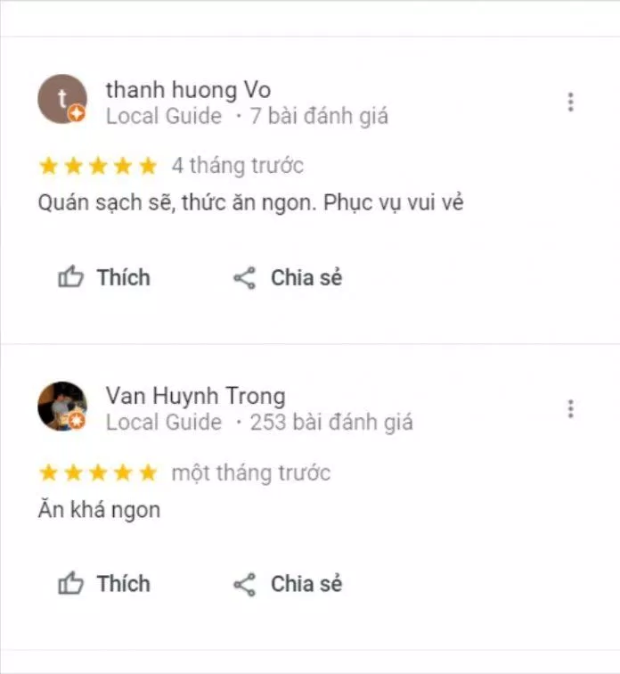 Đánh giá của khách hàng về Bún Chả Hà Nội Vân Anh (Nguồn: BlogAnChoi) Đánh giá của khách hàng về Bún Chả Hà Nội Vân Anh (Nguồn: BlogAnChoi)