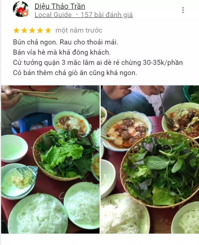 Đánh giá của khách hàng về Bún Chả Trư Bát Giới (Nguồn: BlogAnChoi) Đánh giá của khách hàng về Bún Chả Trư Bát Giới (Nguồn: BlogAnChoi)