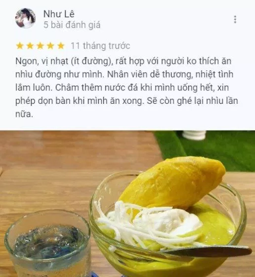 Đánh giá của khách hàng về quán Sinh Tố Buôn Mê - Lê Văn Sỹ. (Ảnh: BlogAnChoi)