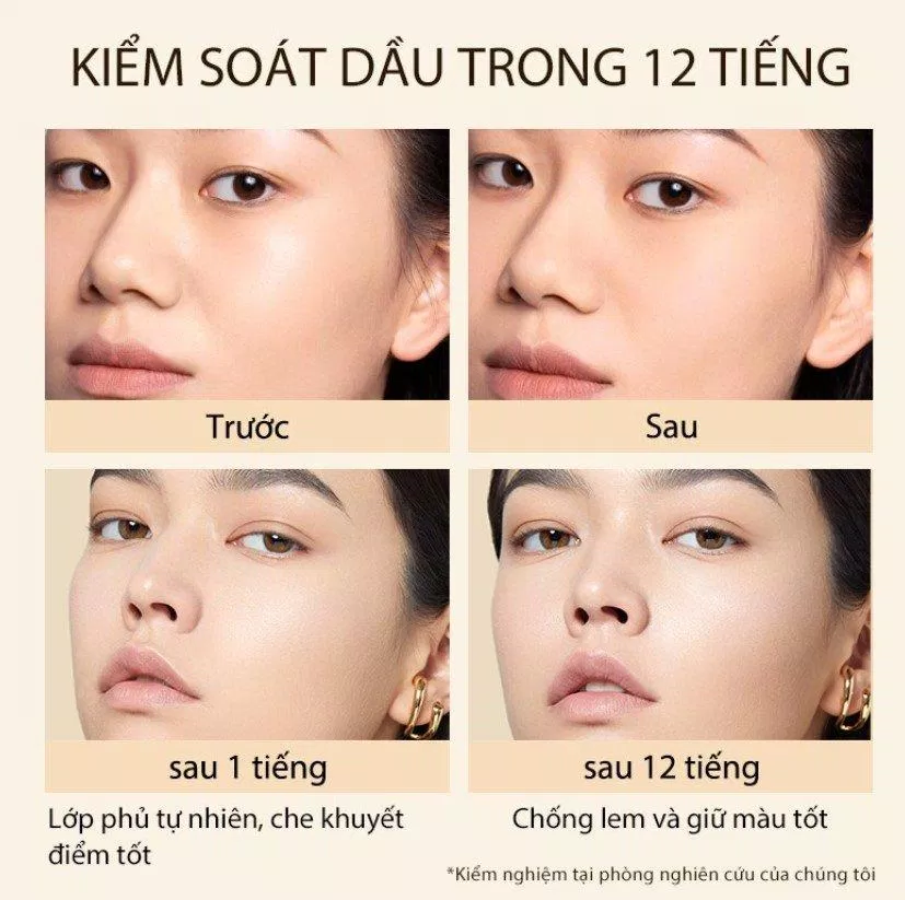 Khả năng kiểm soát dầu khá tốt của phấn phủ Perfect Diary PerfectStay (Nguồn: Internet) Khả năng kiểm soát dầu khá tốt của phấn phủ Perfect Diary PerfectStay (Nguồn: Internet)