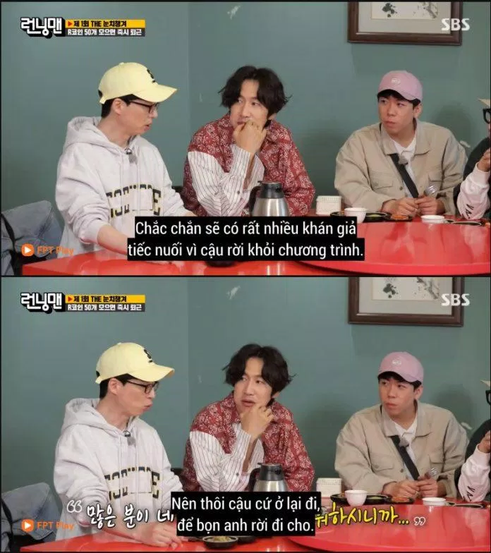Đề xuất của Yoo Jae Suk ở lại chương trình. (Ảnh: Internet). Đề xuất của Yoo Jae Suk ở lại chương trình. (Ảnh: Internet).