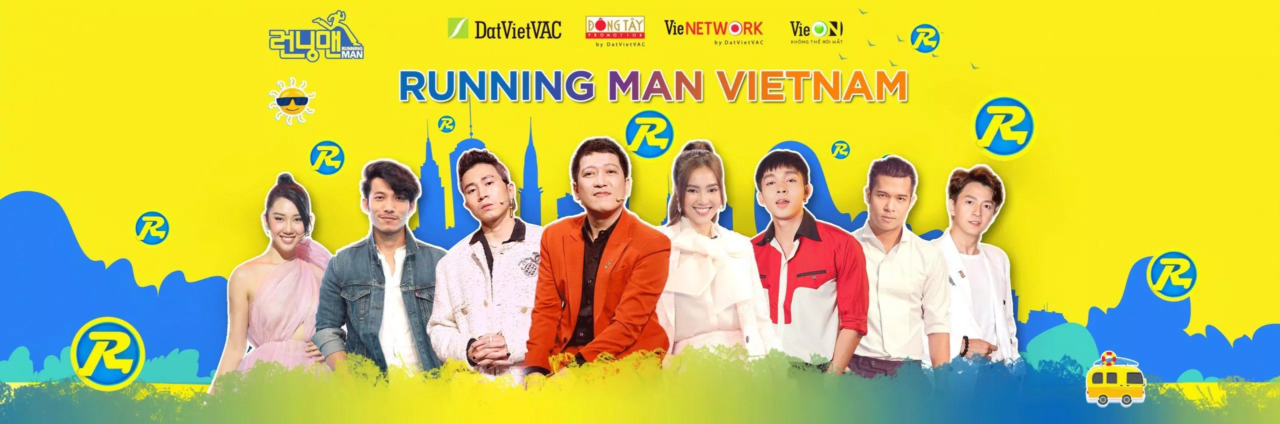 8 thành viên chính thức của Running Man Việt Nam mùa 2. (Ảnh :Internet).