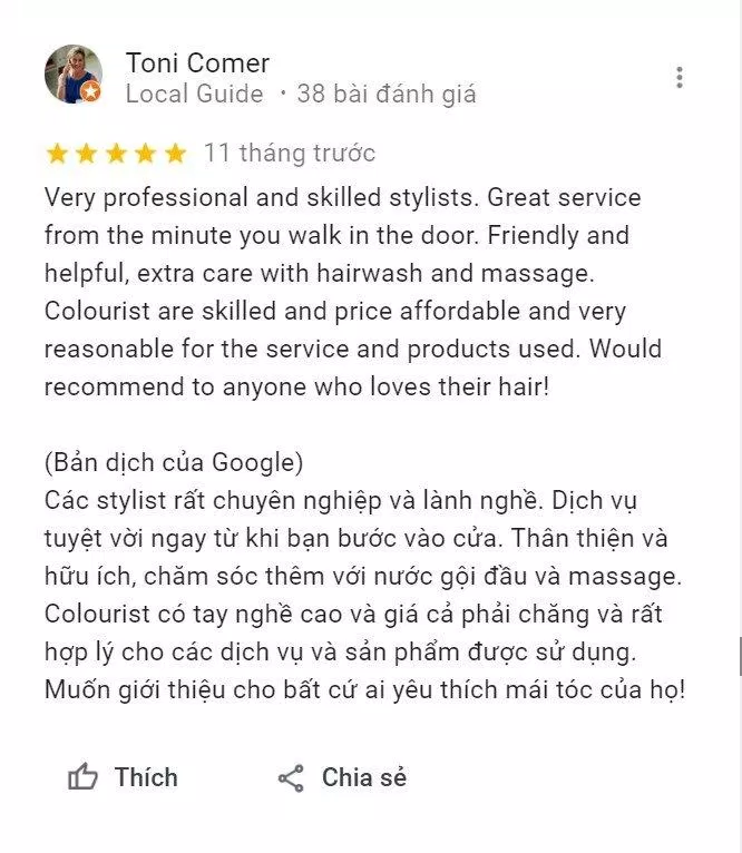 Beauty Salon Lộc nhận được sự đánh giá rất cao từ khách hàng sau những trải nghiệm làm đẹp tuyệt vời tại đây (Nguồn: Internet) Beauty Salon Lộc nhận được sự đánh giá rất cao từ khách hàng sau những trải nghiệm làm đẹp tuyệt vời tại đây (Nguồn: Internet)