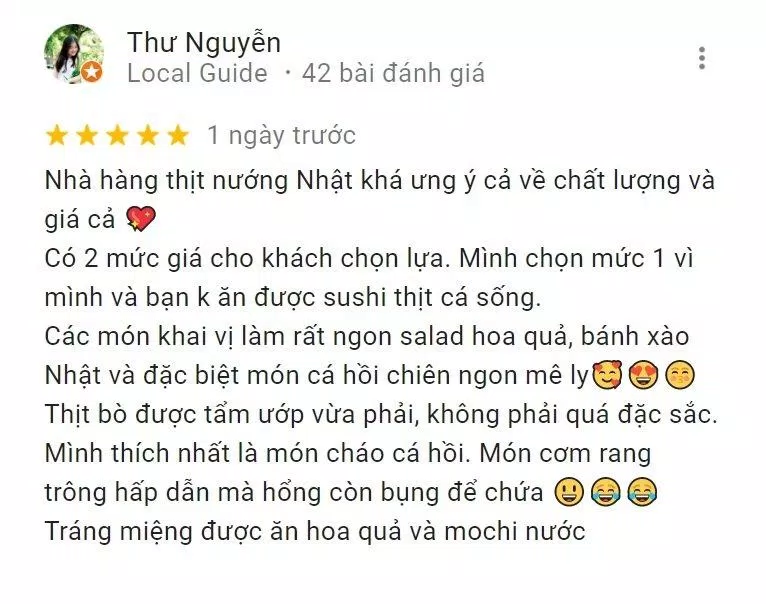 Đánh giá của khách hàng về Shogun (Nguồn: Internet)