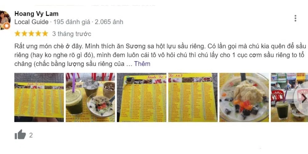 Đánh giá của khách hàng về Vitamins 167 Thành Thái (Ảnh: BlogAnChoi)