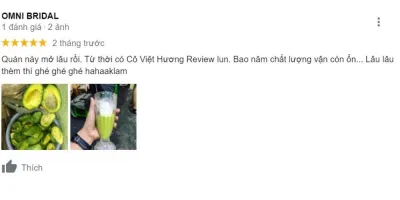 Đánh giá của khách hàng về Sinh tố Buôn Mê (Ảnh: BlogAnChoi)