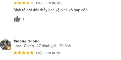 Đánh giá của khách hàng về sinh tố Nhung - Trần Khắc Chân (Ảnh: BlogAnChoi)