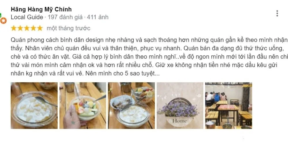 Sinh tố Xuân Thy 163 Thành Thái (Ảnh: Internet)