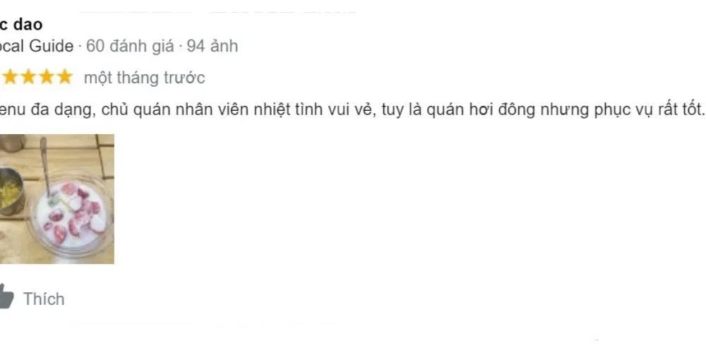 Sinh tố Xuân Thy 163 Thành Thái (Ảnh: Internet)