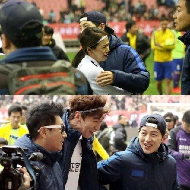 "Mợ ngố" gặp lại Song Joong Ki sau thời gian vắng mặt tại Running Man. (Ảnh : Internet). "Mợ ngố" gặp lại Song Joong Ki sau thời gian vắng mặt tại Running Man. (Ảnh : Internet).