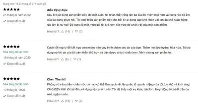 Đánh giá từ khách hàng đã sử dụng sản phẩm (Nguồn: BlogAnChoi)