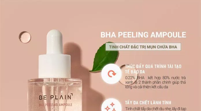 Tinh chất Beplain BHA Peeling Ampoule có chứa Beta Hydroxy Acid giúp tẩy tế bào chết nhẹ nhàng cho da ( Nguồn: internet)