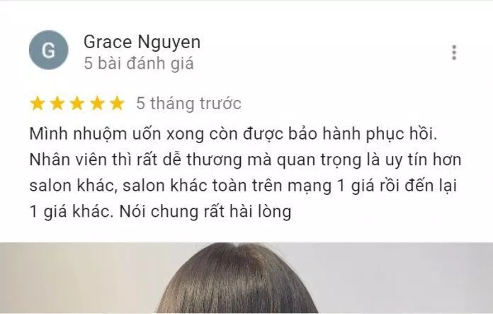 Đánh giá của khách hàng về Salon Lê Hiếu. (Ảnh: BlogAnChoi)
