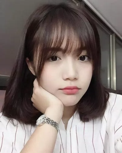 Mẫu tóc ngắn ngang vai đẹp. (Ảnh: Internet)