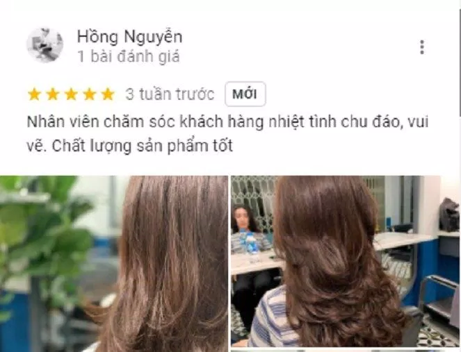 Đánh giá của khách hàng về Sinh Anh Hair Salon. (Ảnh: BlogAnChoi)
