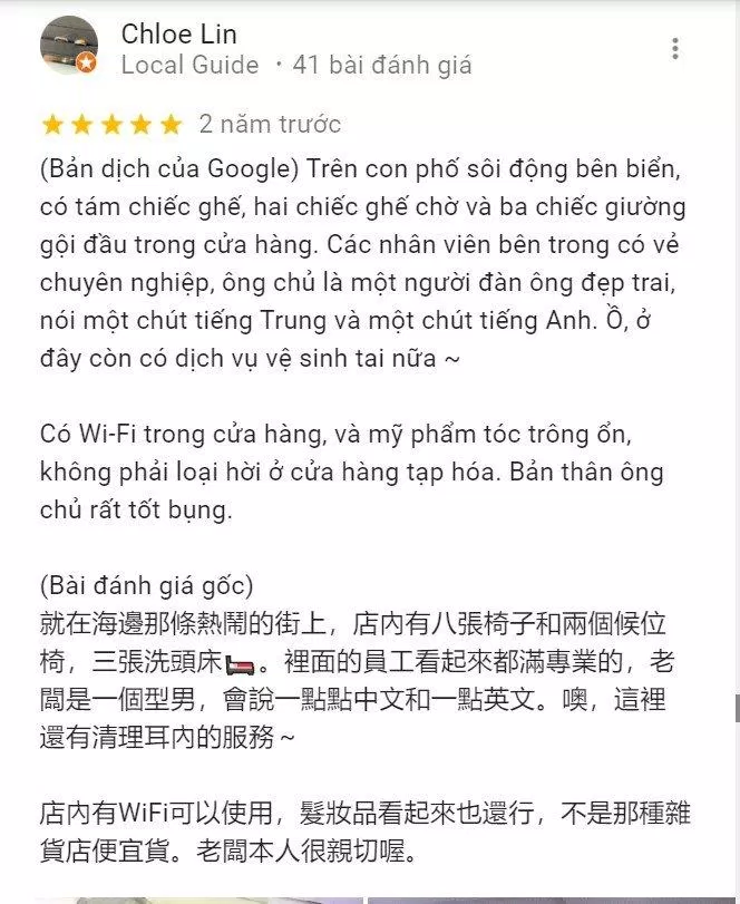 Đánh giá của khách hàng về dịch vụ và chất lượng của Hair Salon Tuấn Than trên Google Map (Nguồn: Internet)