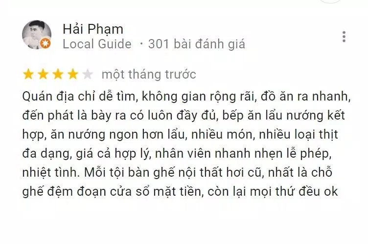 Đánh giá của khách hàng về Xả Hận (Nguồn: Internet)