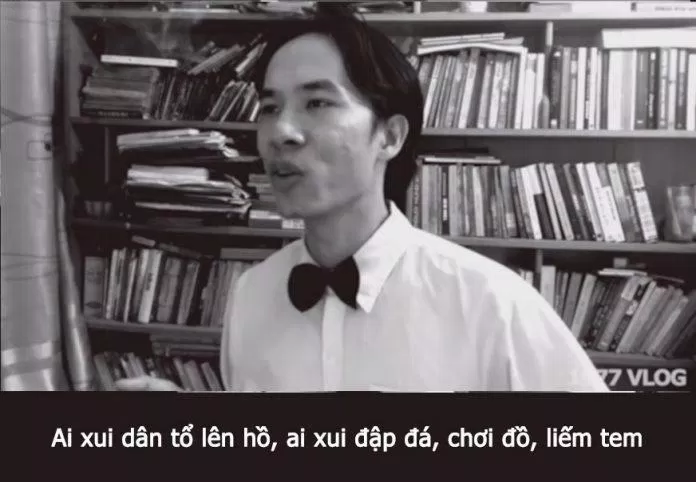 Hai câu thơ xúc tích đã nêu ra rất nhiều tệ nạn của giới trẻ hiện nay. (Ảnh: BlogAnChoi)
