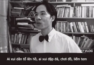 Hai câu thơ xúc tích đã nêu ra rất nhiều tệ nạn của giới trẻ hiện nay. (Ảnh: BlogAnChoi)