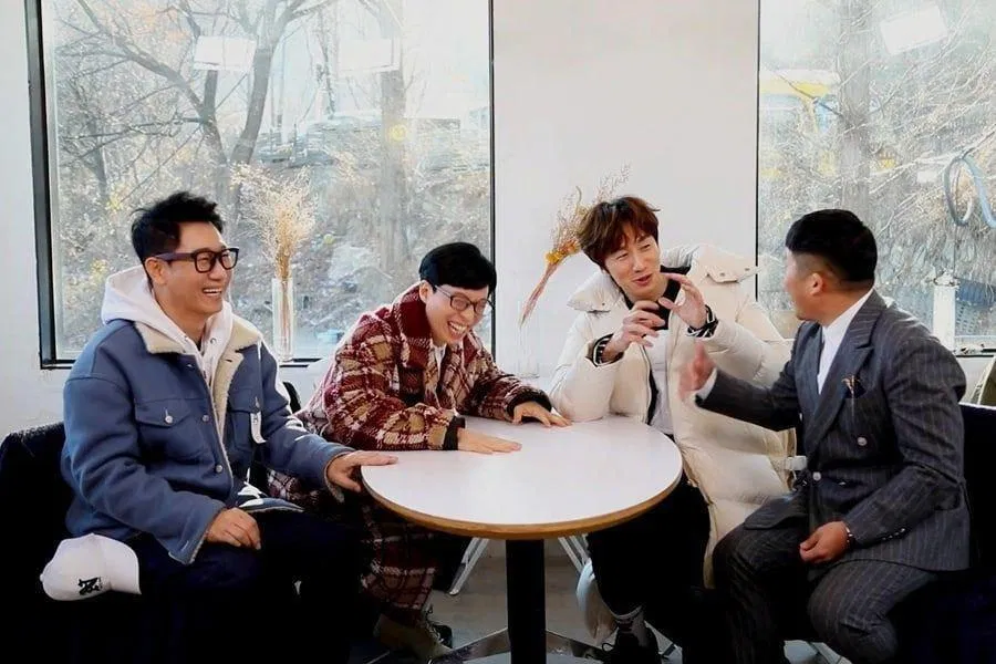 Yoo Jae Suk cùng hội bạn thân thiết . (Ảnh : Internet). Yoo Jae Suk cùng hội bạn thân thiết . (Ảnh : Internet).