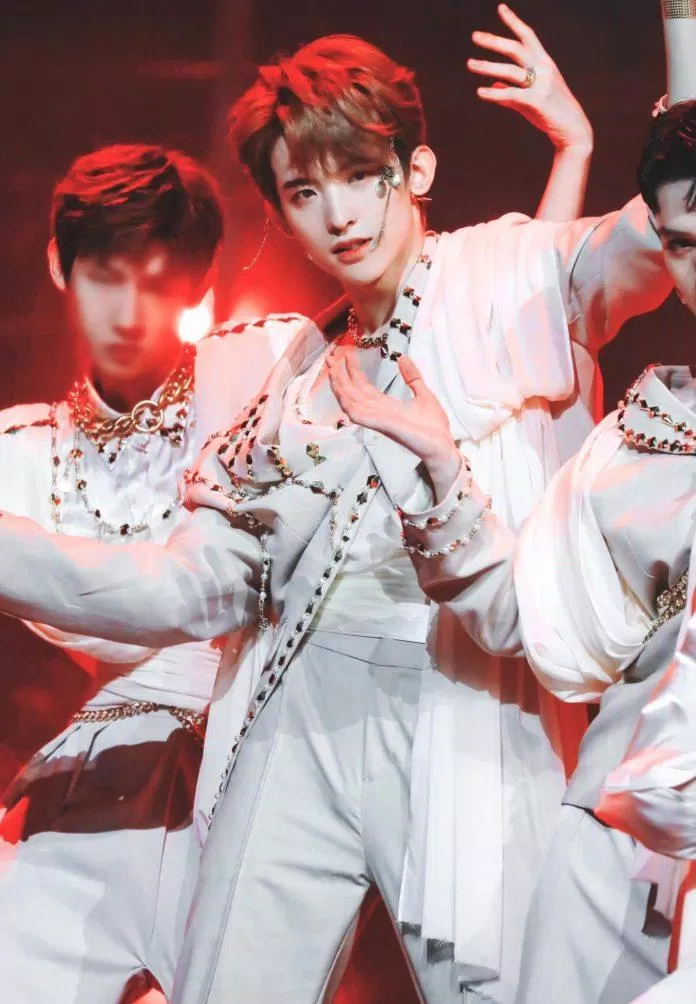 Tạo hình của Thường Hoa Sâm trong fan meeting Thanh Xuân Có Bạn 3 (Ảnh: Internet). Tạo hình của Thường Hoa Sâm trong fan meeting Thanh Xuân Có Bạn 3 (Ảnh: Internet).
