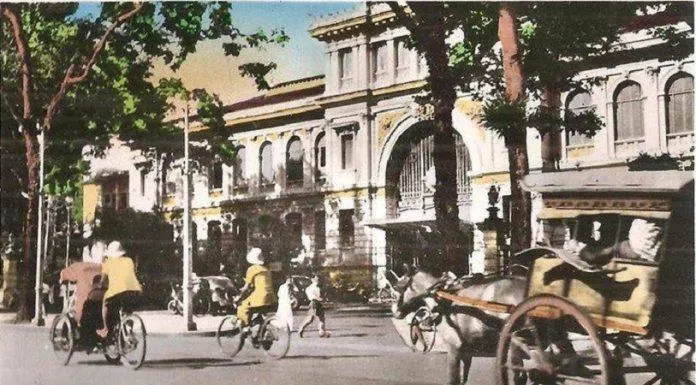 Bưu điện Sài Gòn cách đây hơn một thế kỷ. (Ảnh: Internet) Bưu điện Sài Gòn cách đây hơn một thế kỷ. (Ảnh: Internet)