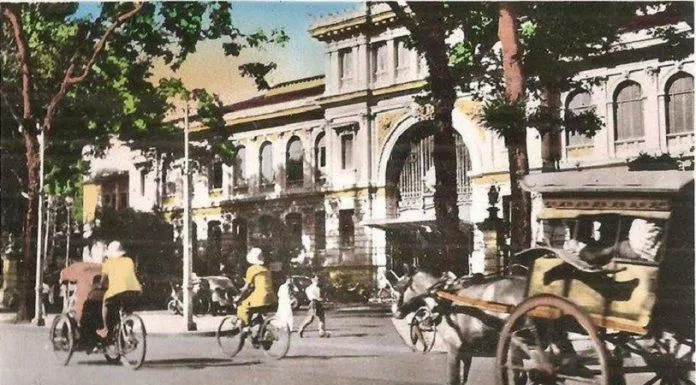 Bưu điện Sài Gòn cách đây hơn một thế kỷ. (Ảnh: Internet)