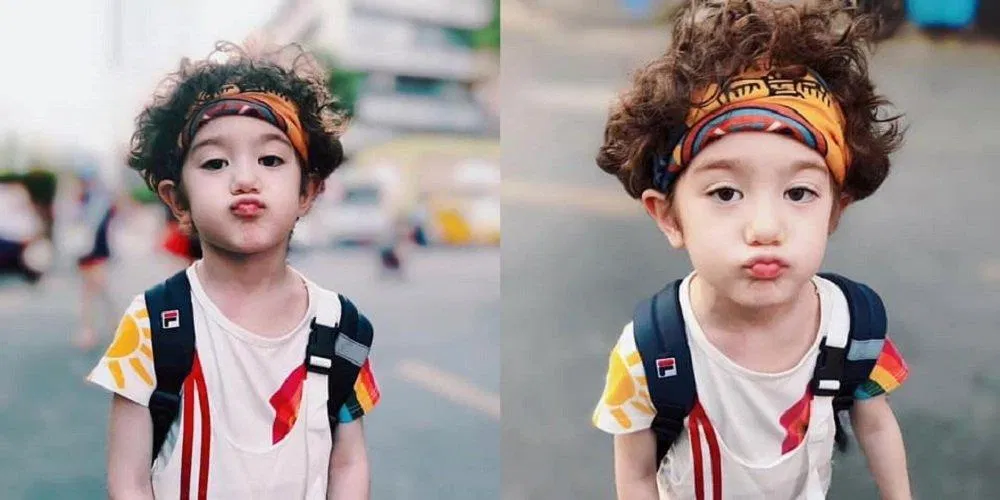 Diễn viên nhí Chu Gia Thành siêu dễ thương ( nguồn: internet)