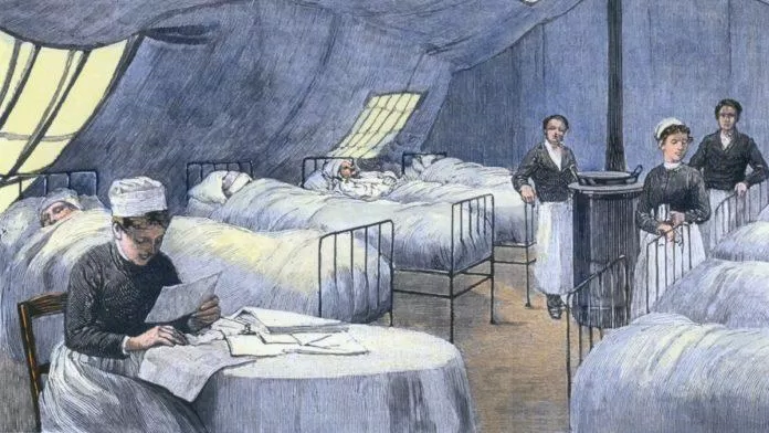 Tranh vẽ mô tả dịch cúm Nga năm 1889 (Ảnh: Internet). Tranh vẽ mô tả dịch cúm Nga năm 1889 (Ảnh: Internet).