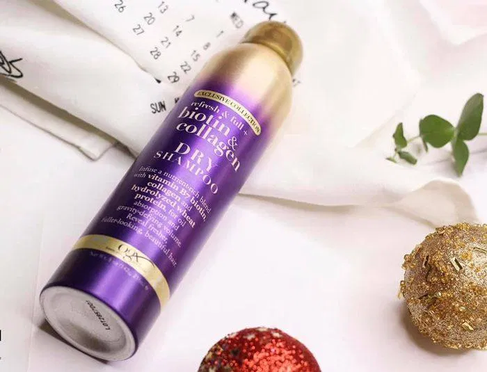 Dầu gội khô dưỡng tóc OGX Exclusive Collection Biotin& Collagen Dry Shampoo