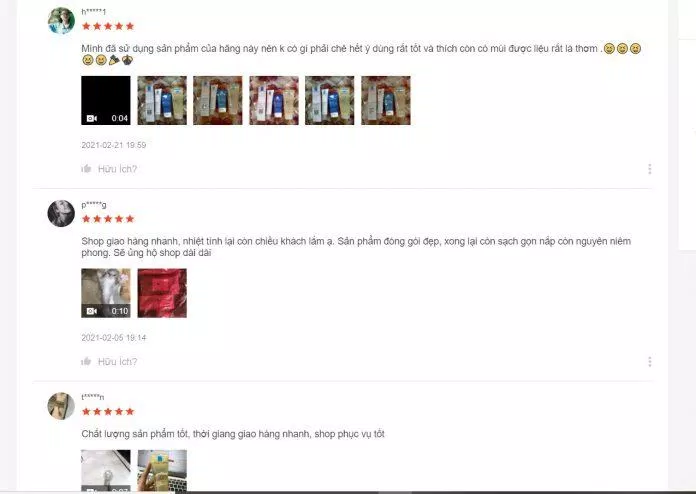 Những nhận xét về sản phẩm của khách hàng trên trang Shopee (ảnh: BlogAnChoi).