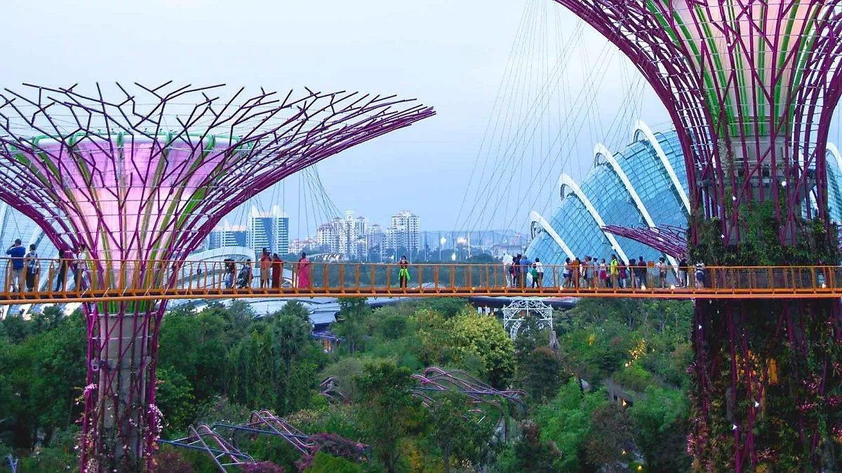 Lối đi trên cao OCBC Skyway (Ảnh: Internet). Lối đi trên cao OCBC Skyway (Ảnh: Internet).