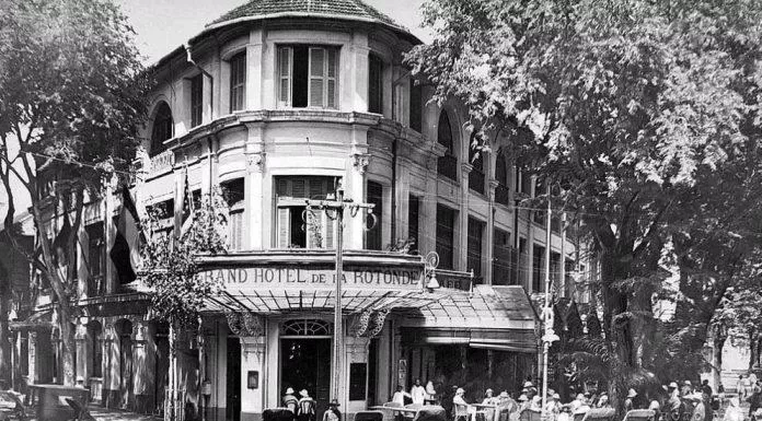 Grand-Hotel Saigon lừng lẫy thời Pháp thuộc. (Ảnh: Internet)