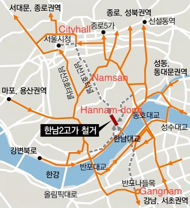 Hannam-dong có vị trí vô cùng trắc địa (ảnh: internet)