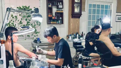 Phòng xăm của BOB TATTOO (ảnh: internet) Phòng xăm của BOB TATTOO (ảnh: internet)