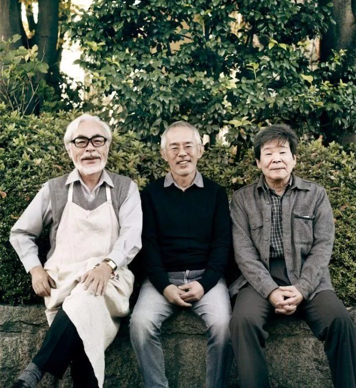 Ba nhà sáng lập của hãng phim Ghibli: Hayao Miyazaki, Isao Takahata, Toshio Suzuki (Ảnh: Internet).