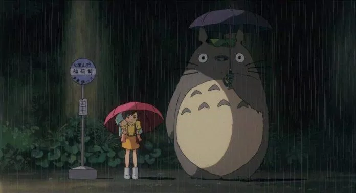 Có lẽ đây là hình ảnh được nhớ đến nhiều nhất của Totoro (Ảnh: Internet).