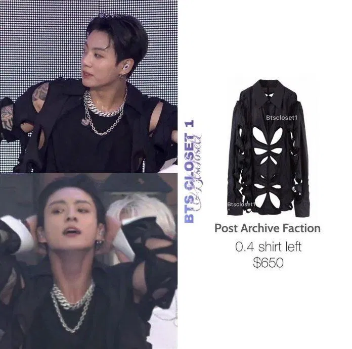 Outfit phong cách rockstar độc đáo của Jungkook (Ảnh: Internet). Outfit phong cách rockstar độc đáo của Jungkook (Ảnh: Internet).