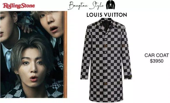 Jungkook và chiếc áo khoác đắt tiền của Louis Vuitton (Ảnh: Internet).